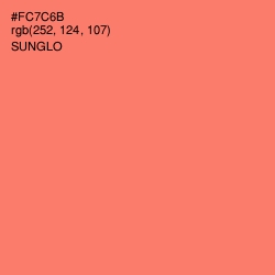 #FC7C6B - Sunglo Color Image