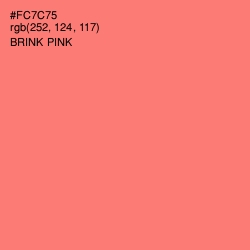 #FC7C75 - Brink Pink Color Image