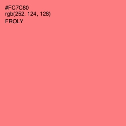 #FC7C80 - Froly Color Image