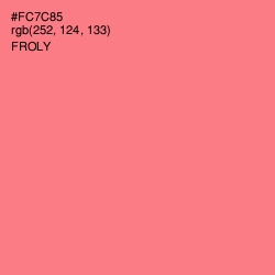 #FC7C85 - Froly Color Image