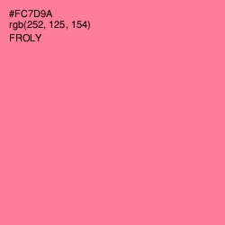 #FC7D9A - Froly Color Image