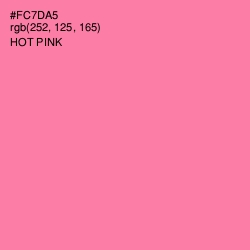 #FC7DA5 - Hot Pink Color Image