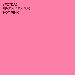 #FC7DA6 - Hot Pink Color Image