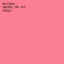 #FC7E93 - Froly Color Image