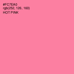 #FC7EA0 - Hot Pink Color Image