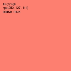 #FC7F6F - Brink Pink Color Image