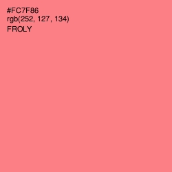 #FC7F86 - Froly Color Image