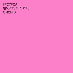 #FC7FCA - Orchid Color Image