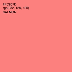 #FC807D - Salmon Color Image