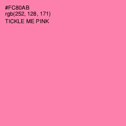 #FC80AB - Tickle Me Pink Color Image