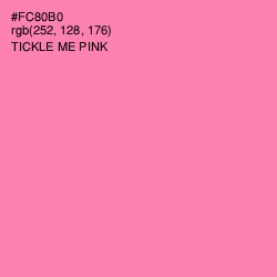 #FC80B0 - Tickle Me Pink Color Image