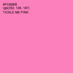 #FC80BB - Tickle Me Pink Color Image