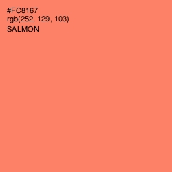 #FC8167 - Salmon Color Image