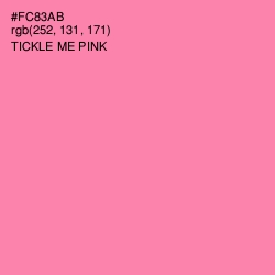 #FC83AB - Tickle Me Pink Color Image