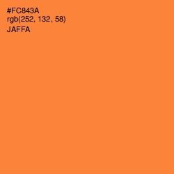 #FC843A - Jaffa Color Image