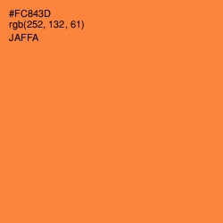 #FC843D - Jaffa Color Image