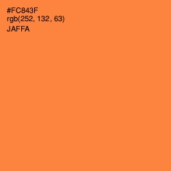 #FC843F - Jaffa Color Image