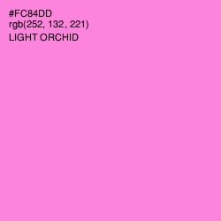 #FC84DD - Light Orchid Color Image