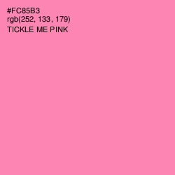 #FC85B3 - Tickle Me Pink Color Image
