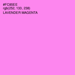 #FC85EE - Lavender Magenta Color Image