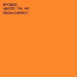 #FC862C - Neon Carrot Color Image