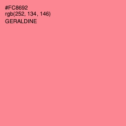 #FC8692 - Geraldine Color Image