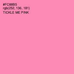 #FC88B5 - Tickle Me Pink Color Image