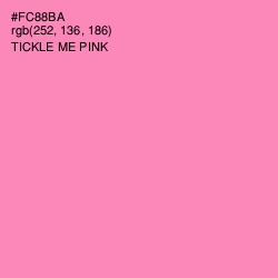 #FC88BA - Tickle Me Pink Color Image