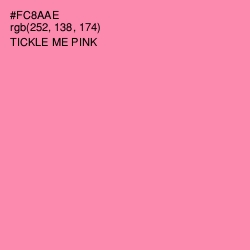 #FC8AAE - Tickle Me Pink Color Image