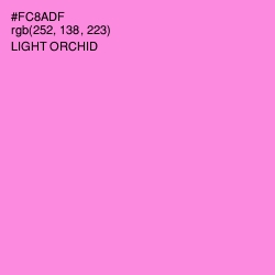 #FC8ADF - Light Orchid Color Image