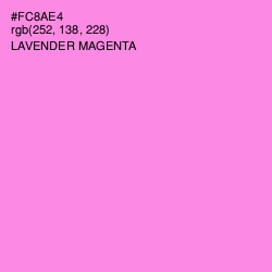 #FC8AE4 - Lavender Magenta Color Image