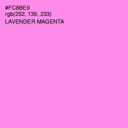 #FC8BE9 - Lavender Magenta Color Image