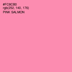 #FC8CB0 - Pink Salmon Color Image