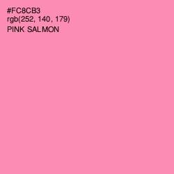 #FC8CB3 - Pink Salmon Color Image