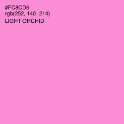 #FC8CD6 - Light Orchid Color Image