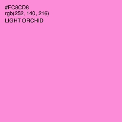 #FC8CD8 - Light Orchid Color Image