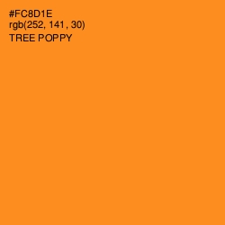 #FC8D1E - Tree Poppy Color Image