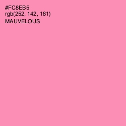 #FC8EB5 - Mauvelous Color Image