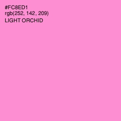 #FC8ED1 - Light Orchid Color Image