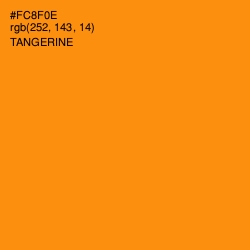 #FC8F0E - Tangerine Color Image