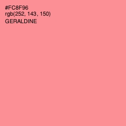 #FC8F96 - Geraldine Color Image