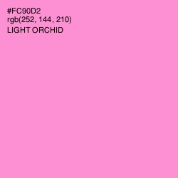 #FC90D2 - Light Orchid Color Image