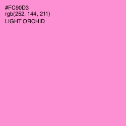 #FC90D3 - Light Orchid Color Image