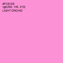 #FC91D5 - Light Orchid Color Image