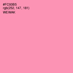 #FC93B5 - Wewak Color Image