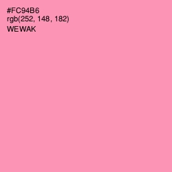 #FC94B6 - Wewak Color Image