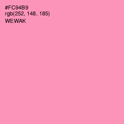 #FC94B9 - Wewak Color Image