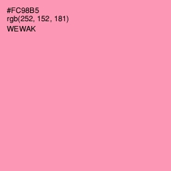 #FC98B5 - Wewak Color Image