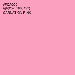 #FCA0C0 - Carnation Pink Color Image