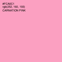 #FCA0C1 - Carnation Pink Color Image